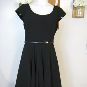 Calvin Klein A-Line Cap-Sleeve Dress